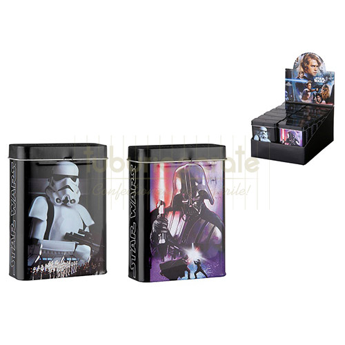 Cutie metalica pentru depozitat 25 tigari/tigarete editie Star Wars